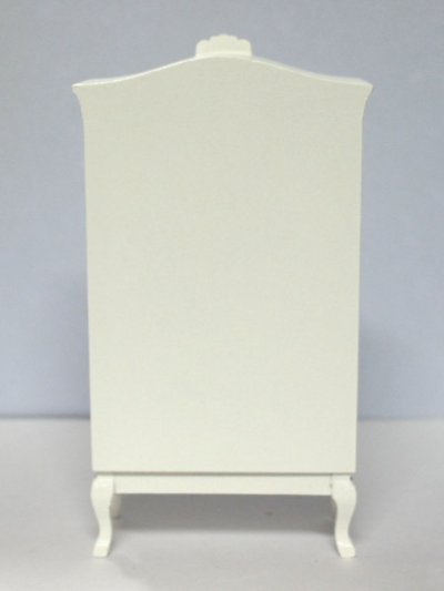 画像1: ディスプレィ　キャビネット　白