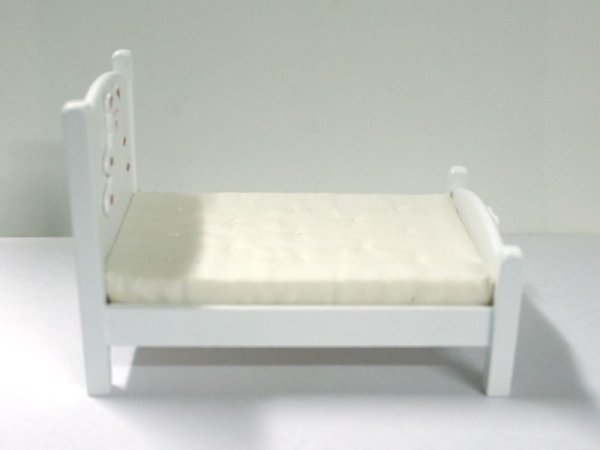 画像2: ベア　キッズベッド　ホワイト (2)