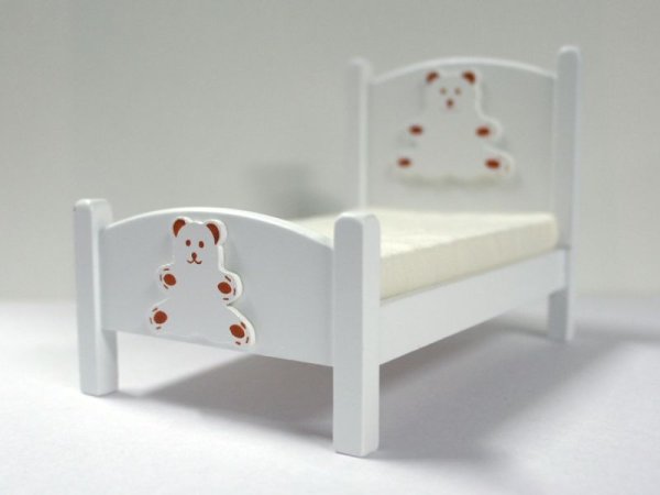 画像3: ベア　キッズベッド　ホワイト (3)