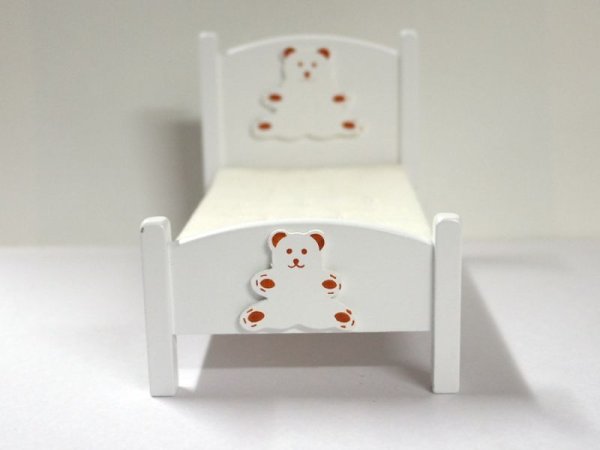 画像5: ベア　キッズベッド　ホワイト (5)
