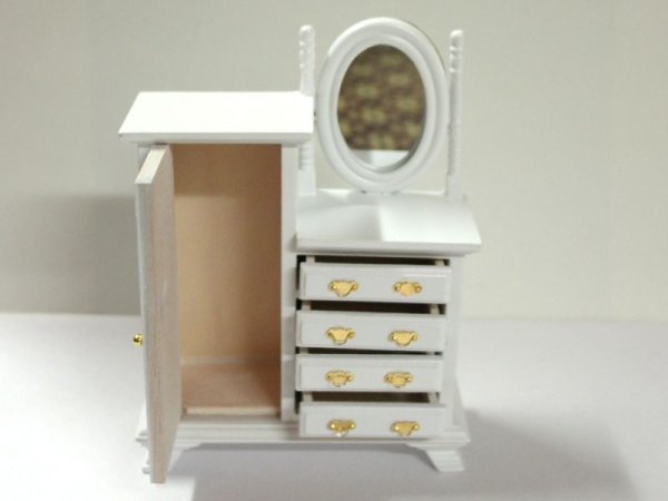 画像2: コンビネーション・ワードローブ 　ホワイト (2)