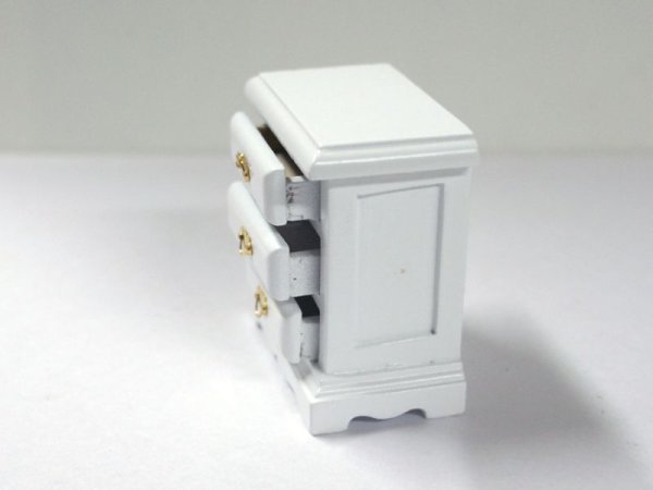 画像2: ベッドサイド　チェスト　ホワイト (2)