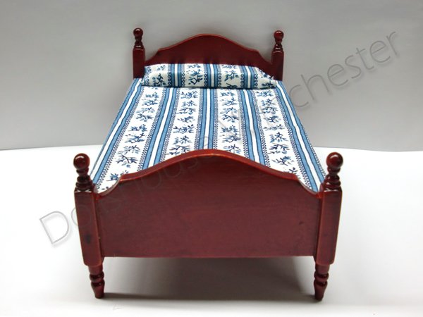 画像2: シングルベッド　マホガニー (2)