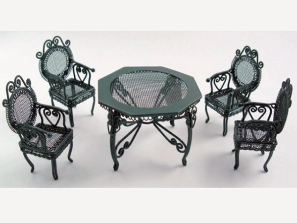 画像2: ワイヤー　ガーデンセット グリーン (2)