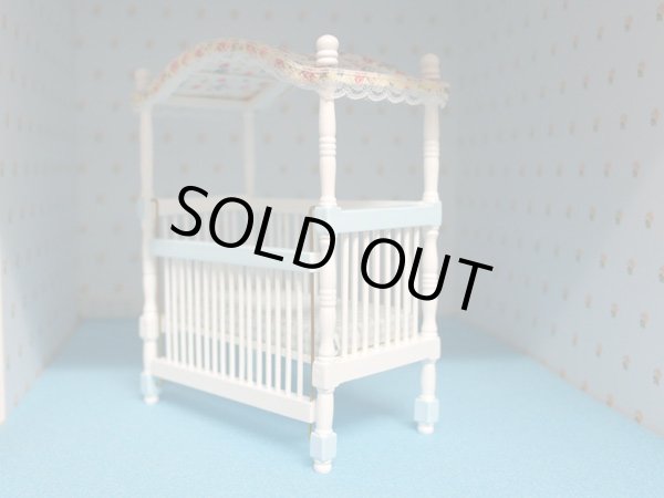 画像3: 天蓋付ベビーベッド (3)