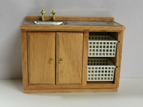 画像2: キッチン　シンク・ユニット　バスケット付き (2)