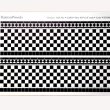 画像2: 壁用タイル　278x86mm　x　2　 Black & White　光沢厚紙　 (2)