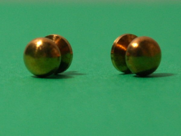 画像2: ドアノブ　真鍮　ペア（２個） (2)