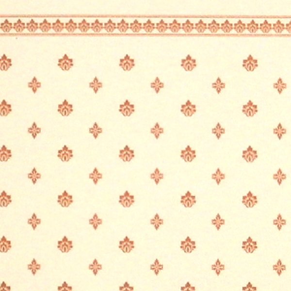 画像1: 壁紙　A3 (297 × 408 ミリ)室内壁用　"Garden Crest" Gold & Ivory (1)