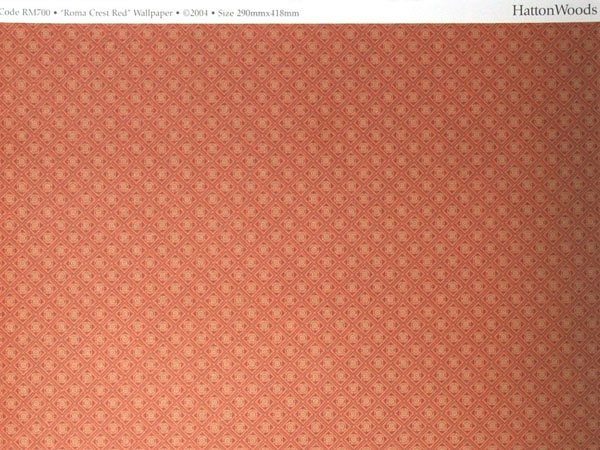 画像4: 壁紙　 A3 Fine Quality Roma Crest Red (4)