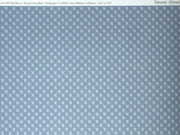 画像3: 壁紙　A3 (297 × 420 ミリ) A4 Fine Quality Roma Crest Blue (3)