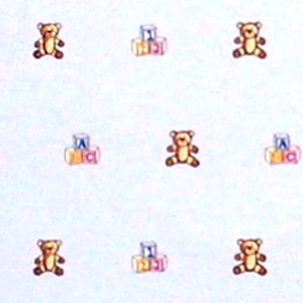 画像1: "Block & Bear Nursery"　Blue (1)