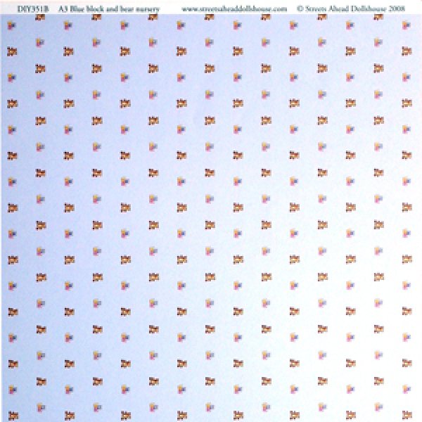 画像2: "Block & Bear Nursery"　Blue (2)