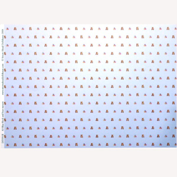 画像4: "Block & Bear Nursery"　Blue (4)