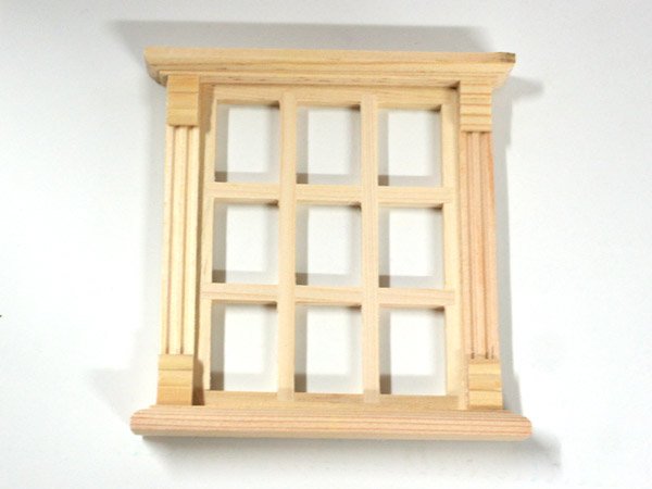 画像5: 窓枠（9窓）　木製 (5)
