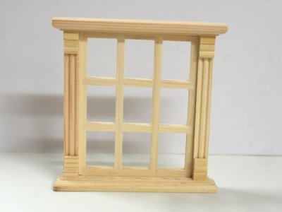 画像1: 窓枠（9窓）　木製
