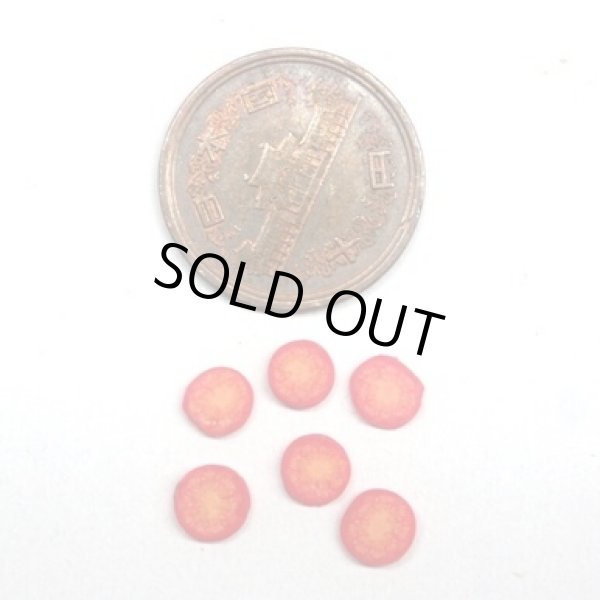 ミニチュア 1/12スケール トマト　スライス　6枚入り