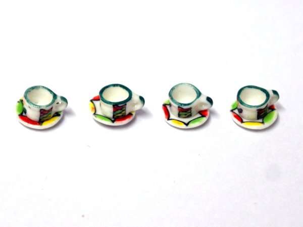 画像2: カップ&ソーサー　4客セット (2)