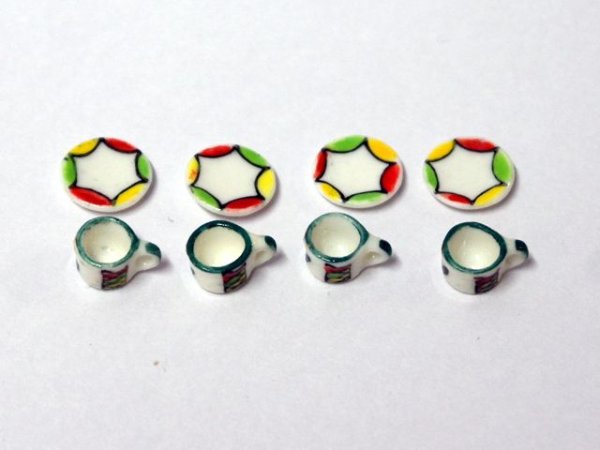 画像3: カップ&ソーサー　4客セット (3)