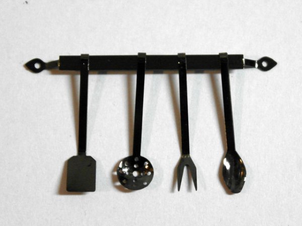 画像1: 1700年代　クッキングセット・ブラック (1)