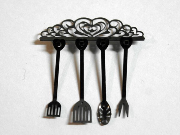 画像1: ハートクッキングセット・ブラック (1)