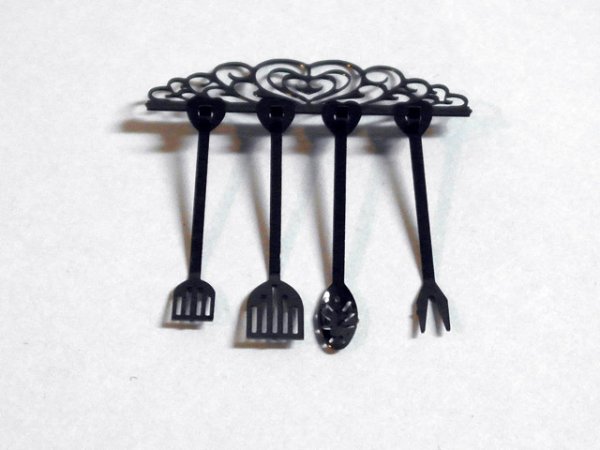 画像2: ハートクッキングセット・ブラック (2)