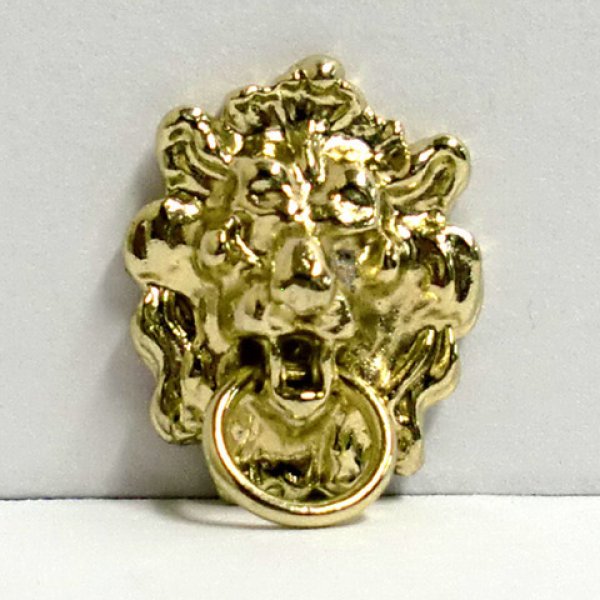 画像5: ドア・ノッカー　ライオンヘッド　ブラス (5)