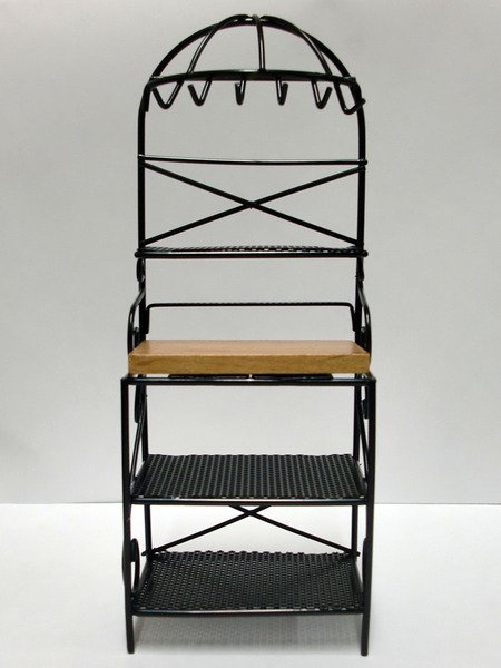 画像2: キッチン　ラック　ブラック (2)