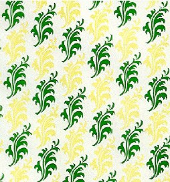 画像1: Green on Gold Curling Leaves (1)