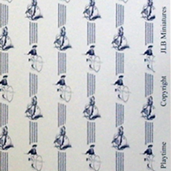 画像4: 壁紙　A3 (297 × 421 ミリ)　"Playtime"　Blue (4)