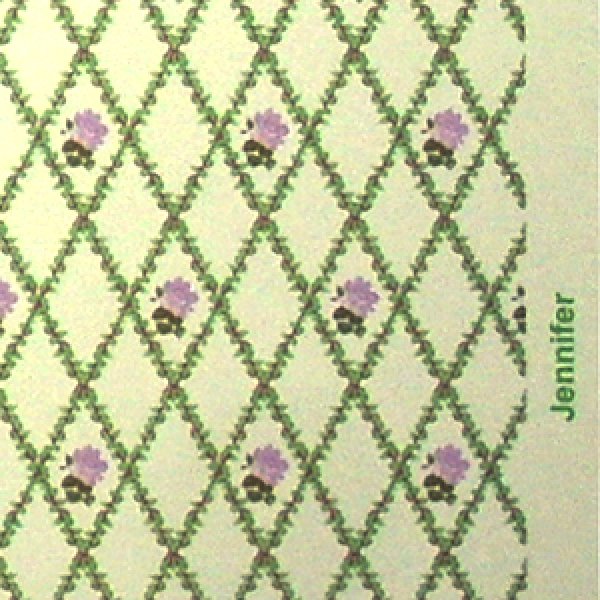 画像4: 壁紙 A3  "Jennifer"　Lilac/Cream (4)