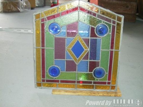 画像2: ステンドグラス パネル ペア(2枚) (2)