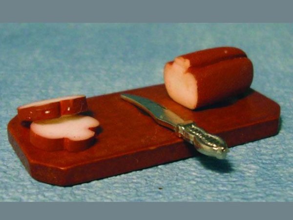 画像1: カッティングボード　パン＆ナイフ付き (1)