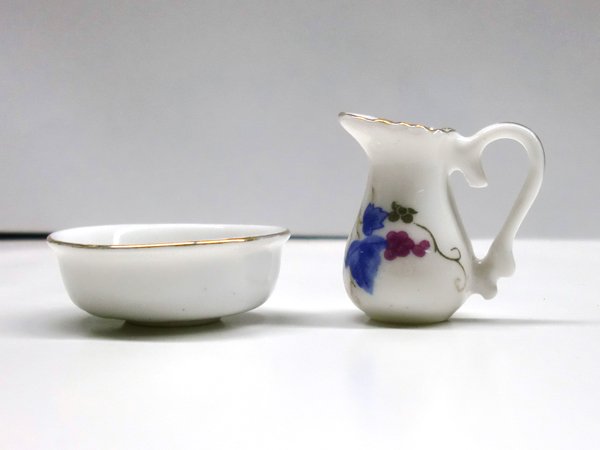 画像2: 洗面器＆ジャグ　ラージ (2)