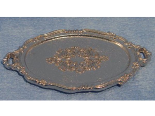 画像1: シルバー　ティートレイ (1)