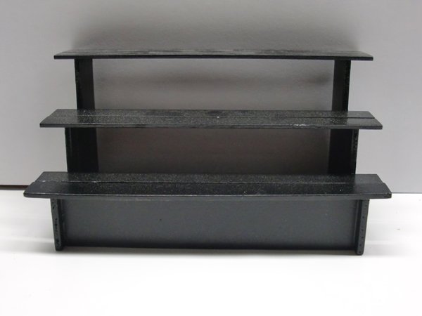 画像2: 露店　3段棚　ブラック (2)