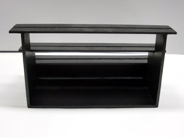 画像6: 露店　3段棚　ブラック (6)