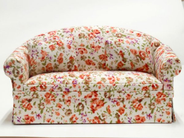 画像1: ソファ　花柄 (1)