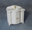 1/12サイズのドールハウス用ミニチュア　バニティ・ユニット（洗面台）　ホワイト