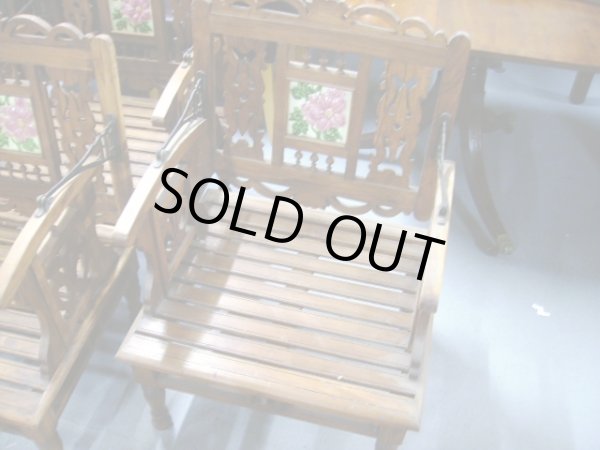 画像4: ガーデン ベンチウッドセット (4)