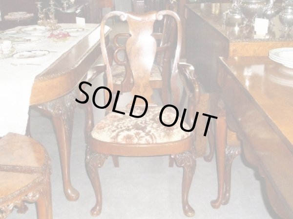 画像5: クイーンアン　チェア　ウォルナット　（アーム付） (5)