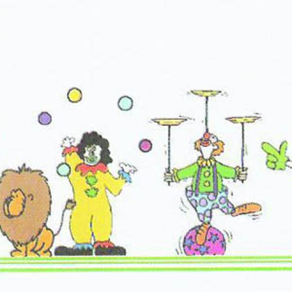 画像2: 壁紙　ボーダー用　長さ:約42cm 　Clowns & Circus Border (2)