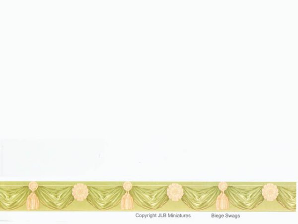 画像1: 壁紙　ボーダー用　長さ:約42cm 　Swag Sage Border (1)