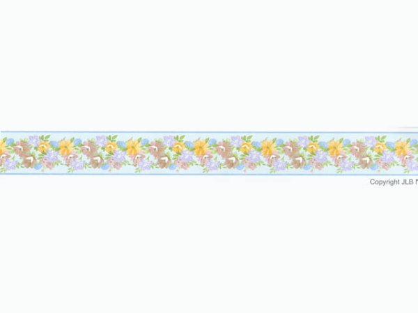 画像1: 壁紙　ボーダー用　長さ:約42cm 　Garland Blue (1)