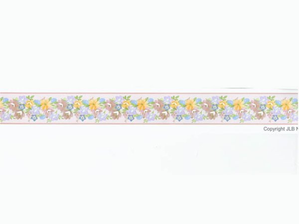 画像1: 壁紙　ボーダー用　長さ:約42cm 　Garland Pink (1)