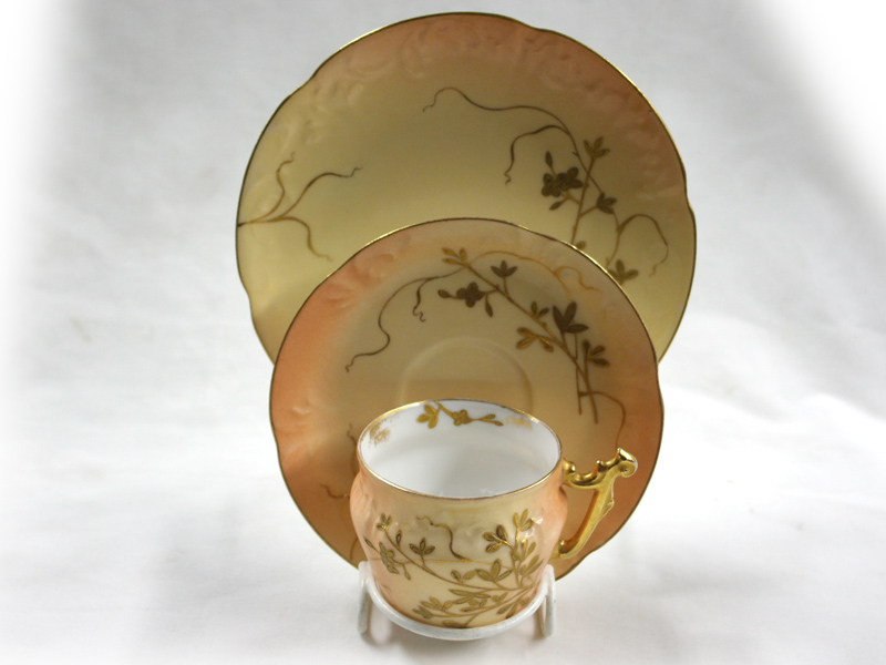 画像5: リモージュ　トリオ　Limoges 1890年製 　D&Co　金彩