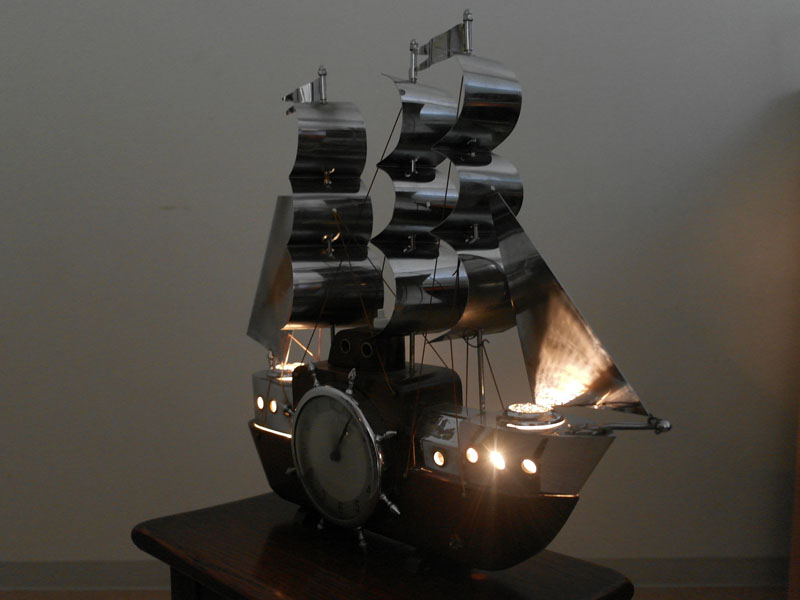 画像5: 英国 Metamec(メタメック)社製時計　帆船　電気付