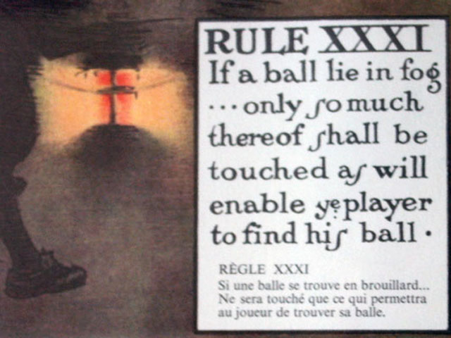 画像: 絵　（Rules of Golf XXXI）