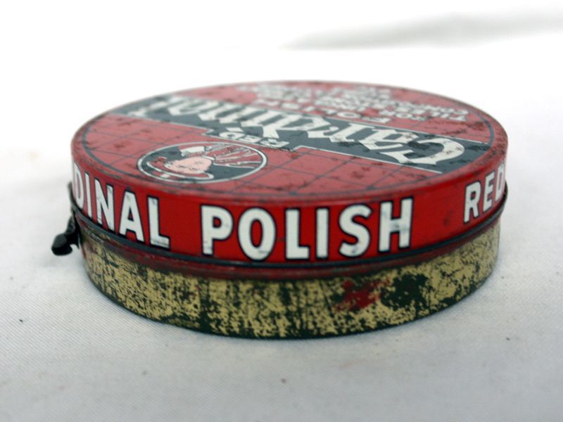 画像4: ビンテージ　ティン（缶）　POLISH RED CARDINAL
