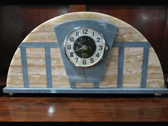 画像2: 大理石　時計＋キャンドルセットｘ２